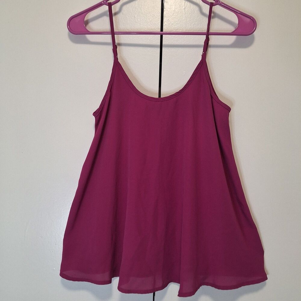 Apt. 9 Essentials Women's Fuchsia Camisole Tank Top Size S Spaghetti Strap